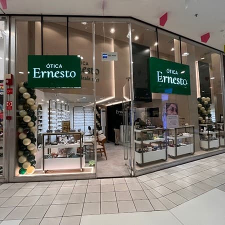 Logo da loja óticas ernesto