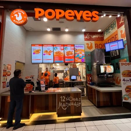 Logo da loja popeyes lousiana kitchen