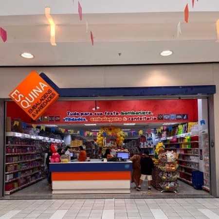 Logo da loja esquina embalagem